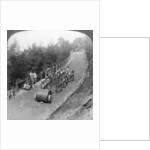 A woman work team on the Darjeeling highway, India by Underwood & Underwood
