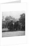 A Punjabi princess riding an elephant in a procession, Delhi, India by H Hands & Son