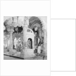 Interior of the temple of Babulnath, Bombay, India by BW Kilburn