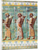 The archers of Kiing Darius, Susa, Iran by Anonymous