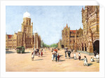 The Municipal Offices and Victoria Terminus, Bombay, India by Anonymous