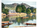 The river Jhelum and clubhouse at Srinagar, India by Anonymous