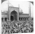 Fast Day within the Jumma Musjid, Delhi, India by Underwood & Underwood