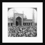 Fast Day within the Jumma Musjid, Delhi, India by Underwood & Underwood