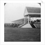 Queen Mary (1867-1953) presenting prizes at a military tournament, Delhi, India by HD Girdwood
