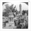 Tower of Victory amd royal cenotaphs, Chittaurgarh, India by Underwood & Underwood