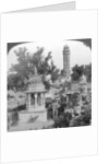 Tower of Victory amd royal cenotaphs, Chittaurgarh, India by Underwood & Underwood