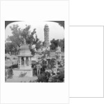 Tower of Victory amd royal cenotaphs, Chittaurgarh, India by Underwood & Underwood