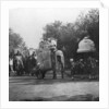 A Punjabi princess in an elephant procession, Delhi, India by H Hands & Son