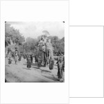 Lord and Lady Harding riding an elephant, India by HD Girdwood