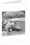 Inflated bullock skins used as ferry boats on the Sutlej River, Punjab, India by Anonymous