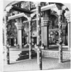 The Mahratta durbar hall, Palace of the Princess of Tanjore, Tanjore (Thanjavur), India by BL Singley