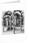The Mahratta durbar hall, Palace of the Princess of Tanjore, Tanjore (Thanjavur), India by BL Singley