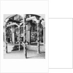 The Mahratta durbar hall, Palace of the Princess of Tanjore, Tanjore (Thanjavur), India by BL Singley