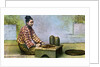 A Burmese woman making cigars by Anonymous