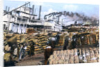 Loading cotton onto a ship, Memphis, Tennessee, USA by Anonymous