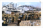 Loading cotton onto a ship, Memphis, Tennessee, USA by Anonymous