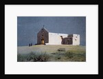 An Indian Church, Pueblo of Sandia, near Albuquerque, New Mexico, USA by Fred Harvey