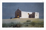 An Indian Church, Pueblo of Sandia, near Albuquerque, New Mexico, USA by Fred Harvey