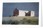 An Indian Church, Pueblo of Sandia, near Albuquerque, New Mexico, USA by Fred Harvey