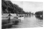 College barges on the River Isis, Oxford by C Richter