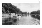 College barges on the River Isis, Oxford by C Richter