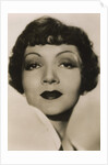 Claudette Colbert (1903-1996), American actress by Anonymous