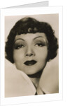 Claudette Colbert (1903-1996), American actress by Anonymous