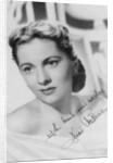 Joan Fontaine (b1917), British actress by Anonymous