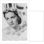 Joan Fontaine (b1917), British actress by Anonymous