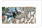 A bath house scene, Japan by Yoshiiku
