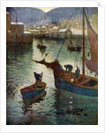 'The Harbour, Polperro', Cornwall by Edward Frederick Ertz