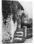 A cottage with an ancient 'upping stock', Cockington, Devon by HJ Smith