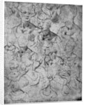 Studies for a half length female figure by Leonardo Da Vinci