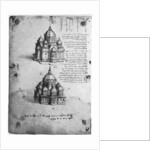 Designs for a central church by Leonardo Da Vinci
