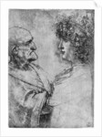 Studies of heads by Leonardo Da Vinci