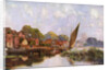 'On the River at Beccles', Suffolk by Louis Burleigh Bruhl