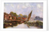 'On the River at Beccles', Suffolk by Louis Burleigh Bruhl