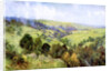 On the Hills near Harrogate, Yorkshire by George F Nicholls