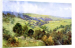 On the Hills near Harrogate, Yorkshire by George F Nicholls