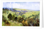 On the Hills near Harrogate, Yorkshire by George F Nicholls