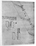 Sketch of a sluice by Leonardo Da Vinci