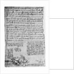 Trajectories of thrown stones and drops by Leonardo Da Vinci