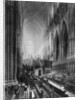 Interior of Westminster Abbey, London by WF Mansell
