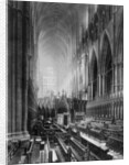 Interior of Westminster Abbey, London by WF Mansell