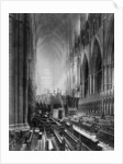 Interior of Westminster Abbey, London by WF Mansell