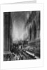Interior of Westminster Abbey, London by WF Mansell