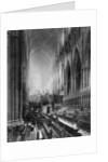 Interior of Westminster Abbey, London by WF Mansell