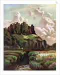 Harlech Castle, Merionethshire, Wales by Louis Burleigh Bruhl