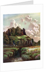 Harlech Castle, Merionethshire, Wales by Louis Burleigh Bruhl
